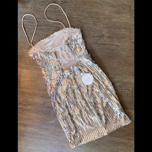 NWT LUXXEL Holiday Party Dress - Picture 3 of 6